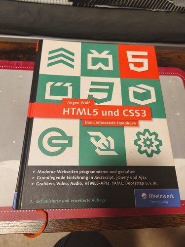 Hardcover lehrbuch html5 und - lehrbuch,