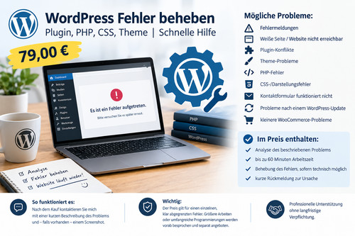 Wordpress fehler beheben - wordpress,