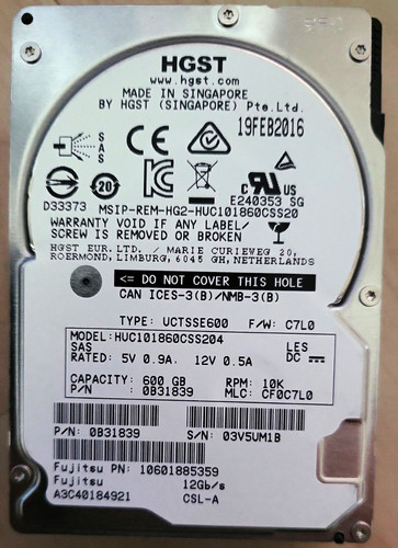 Hgst huc101860css204 600gb - hgst,
